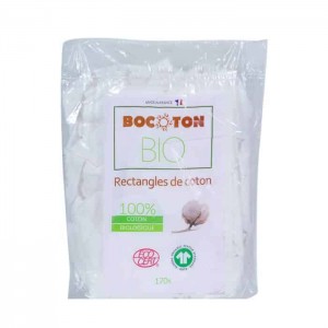 Rectangles coton Bio  8 x 10 cm Bocoton