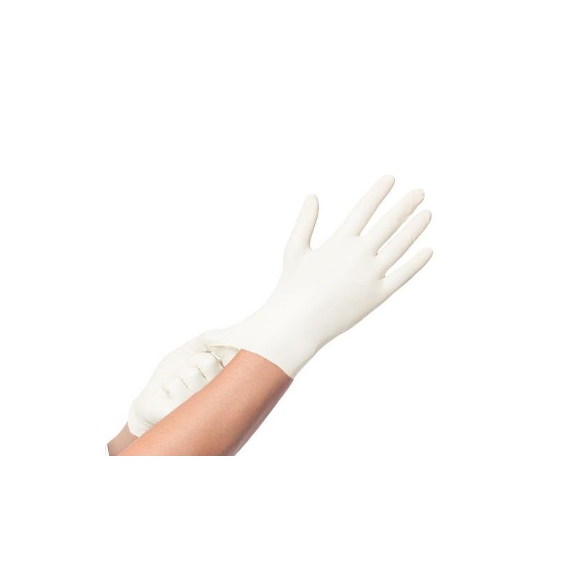 Gants nitrile sans poudre Blanc