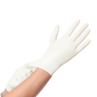 Gants nitrile sans poudre Blanc